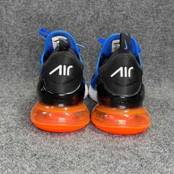 Nike Air Max 270 Shoes Men's 13 Racer Blue Orange Athletic Run Training Sneakers - Picture 5 of 11
